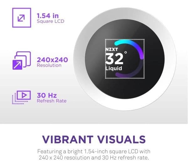 NZXT Kraken Plus 240 CPU Cooler White - Image 3