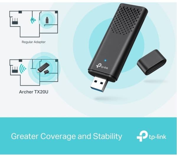 TP-LINK Archer TX20U Wireless Adapter Black - Image 5