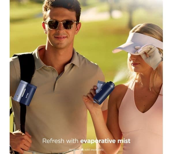 SHARK ChillPill FA025UK 3-in-1 Portable Fan Mist & InstaChill Cooling System with Travel Case - Midnight - Image 5