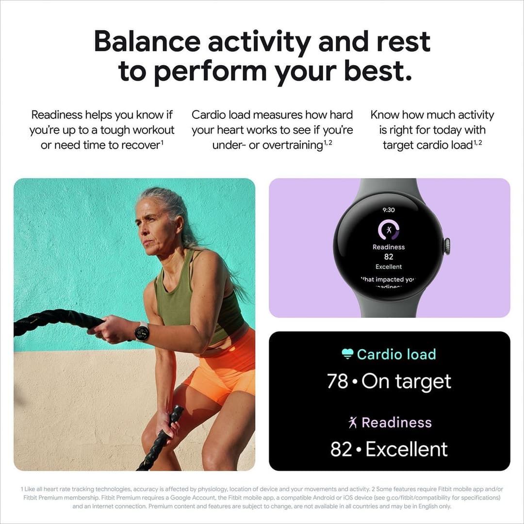Google Pixel Watch 3 41mm Wi-Fi Smart Watch - Black - Image 8