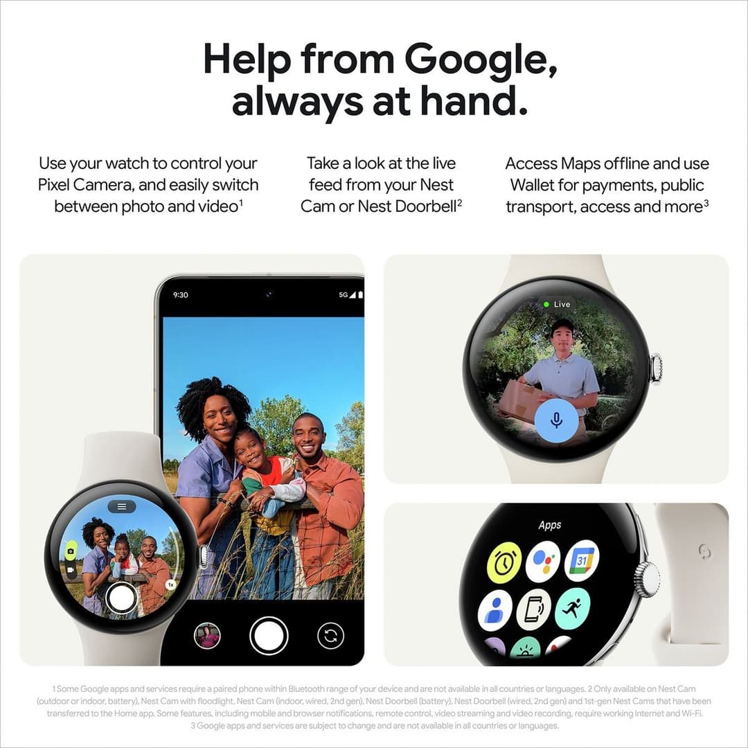 Google Pixel Watch 3 41mm Wi-Fi Smart Watch - Black - Image 10