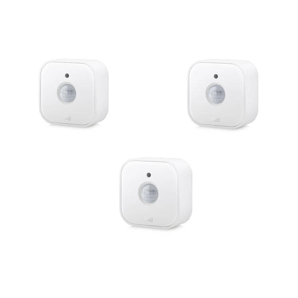 Motion (Matter) - Wireless Motion and Light Sensor, Works w/ Apple Home/SmartThings/Alexa/Google Home in White (3-Pack)
