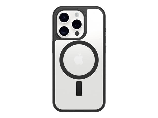 OtterBox React Series MagSafe Case for iPhone 16 Pro, Clear/Black