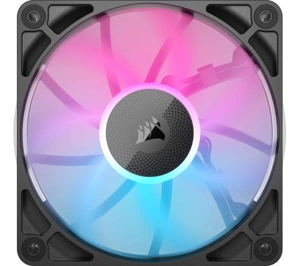 CORSAIR iCUE LINK RX120 RGB 120 mm Case Fan - Black, Single - Image 1