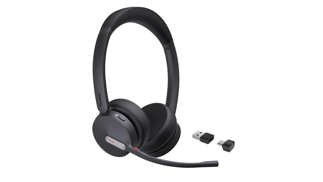 Yealink BH70 Dual Wireless Bluetooth Headset with Charging Stand and USB-C/A for PC connection – Certified for Teams - Image 4