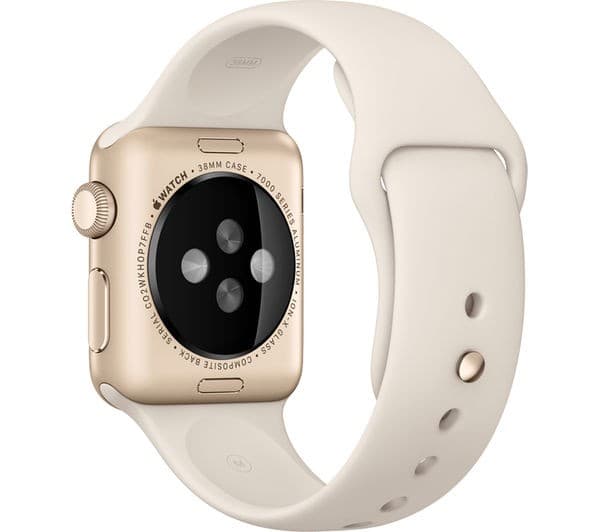 APPLE Watch 38 mm with Sports Band - Gold & Antique White - Image 1