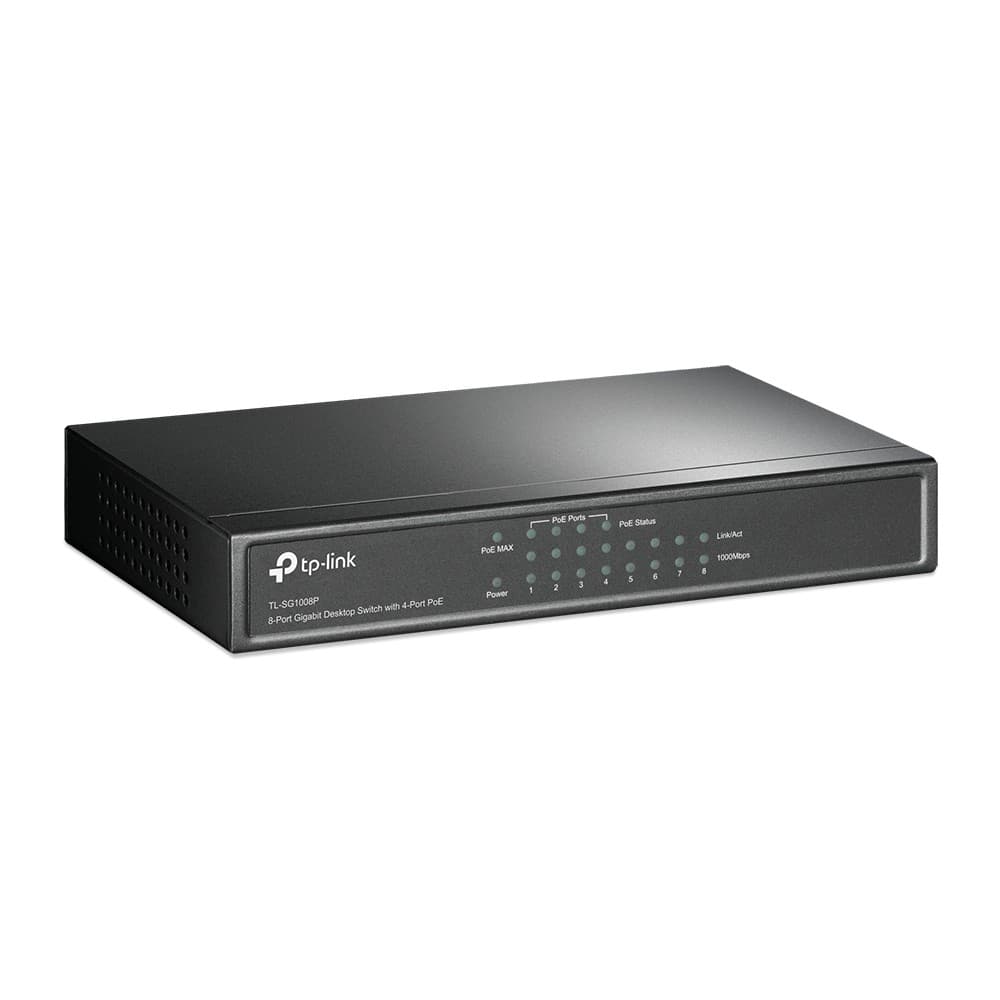TP-LINK TL-SG1008P 16 Gbit/s Unmanaged 8 x Gigabit Ethernet RJ45 Network Switch - Image 2