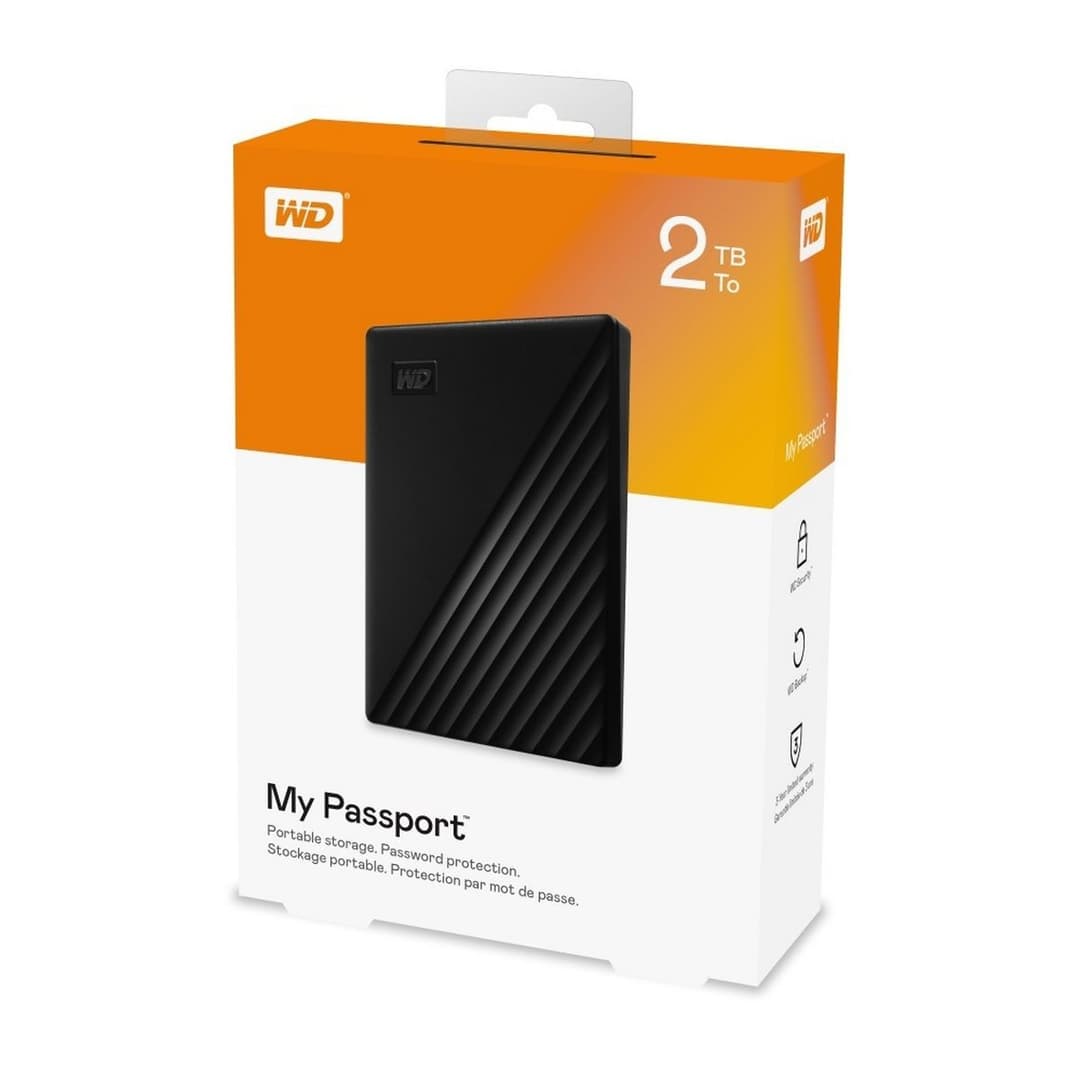Western Digital My Passport 2TB Portable Hard Drive - Black - Image 6