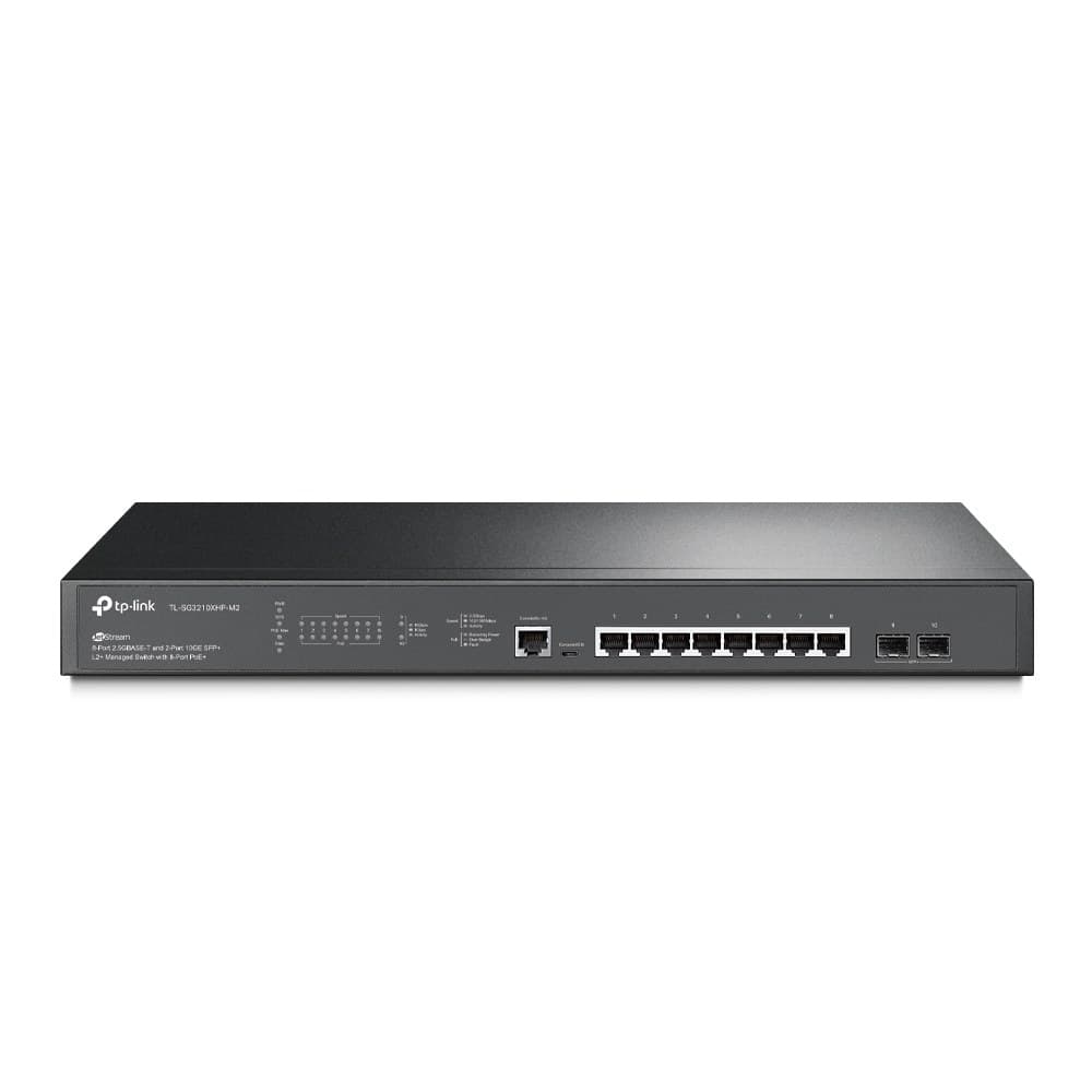 TP-Link JetStream 8-Port 2.5GBASE-T and 2-Port 10GE SFP+ L2+ Managed Switch with 8-Port PoE+ - Image 1