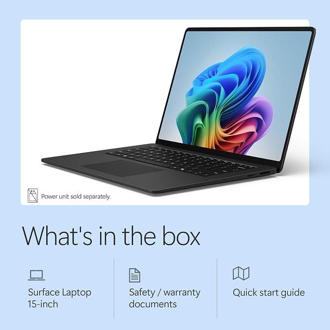 Microsoft Surface Laptop 15-inch (8th Edition) Snapdragon X2 Elite 16GB 1TB Copilot+ PC - Black - Image 6