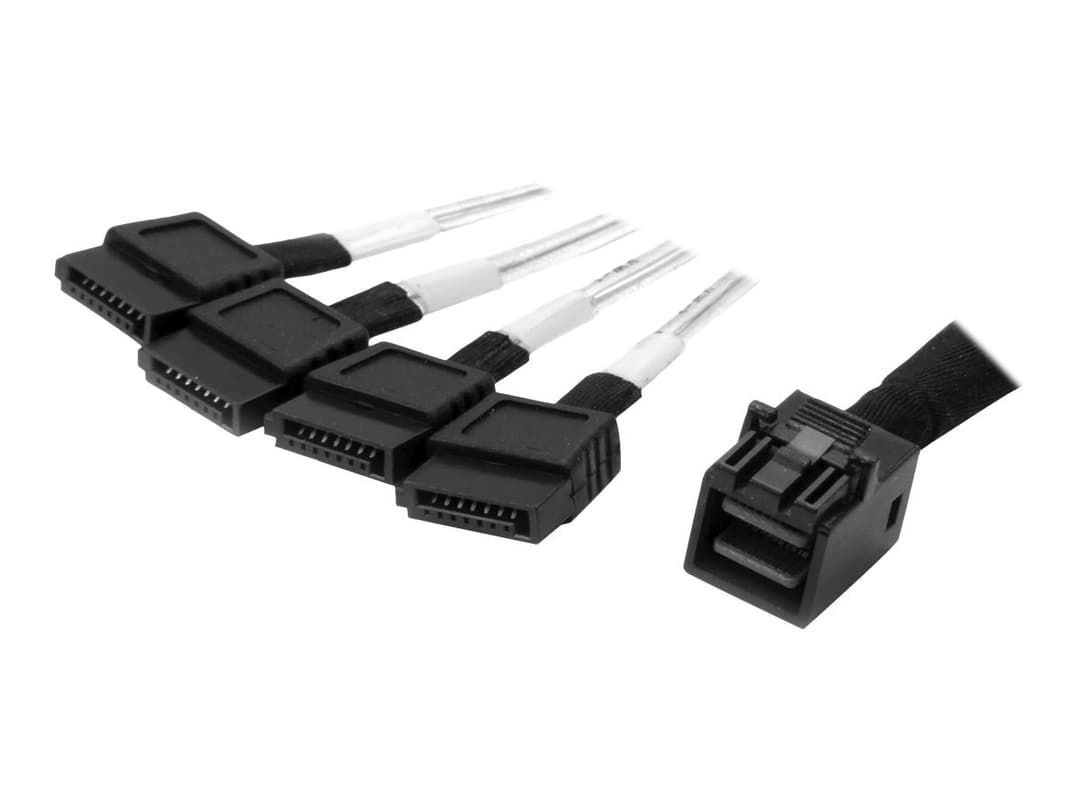StarTech SAS43SAT1M Mini SAS to SATA Cable - Image 1
