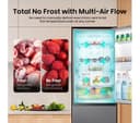 HISENSE RB327N4WCE 50/50 Fridge Freezer - Stainless Steel thumbnail 3