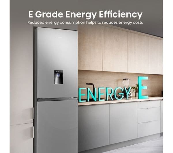 HISENSE RB327N4WCE 50/50 Fridge Freezer - Stainless Steel - Image 4