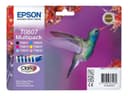 Epson T0807 Multipack - black, yellow, cyan, magenta, light magenta, light cyan - original - ink cartridge thumbnail 2