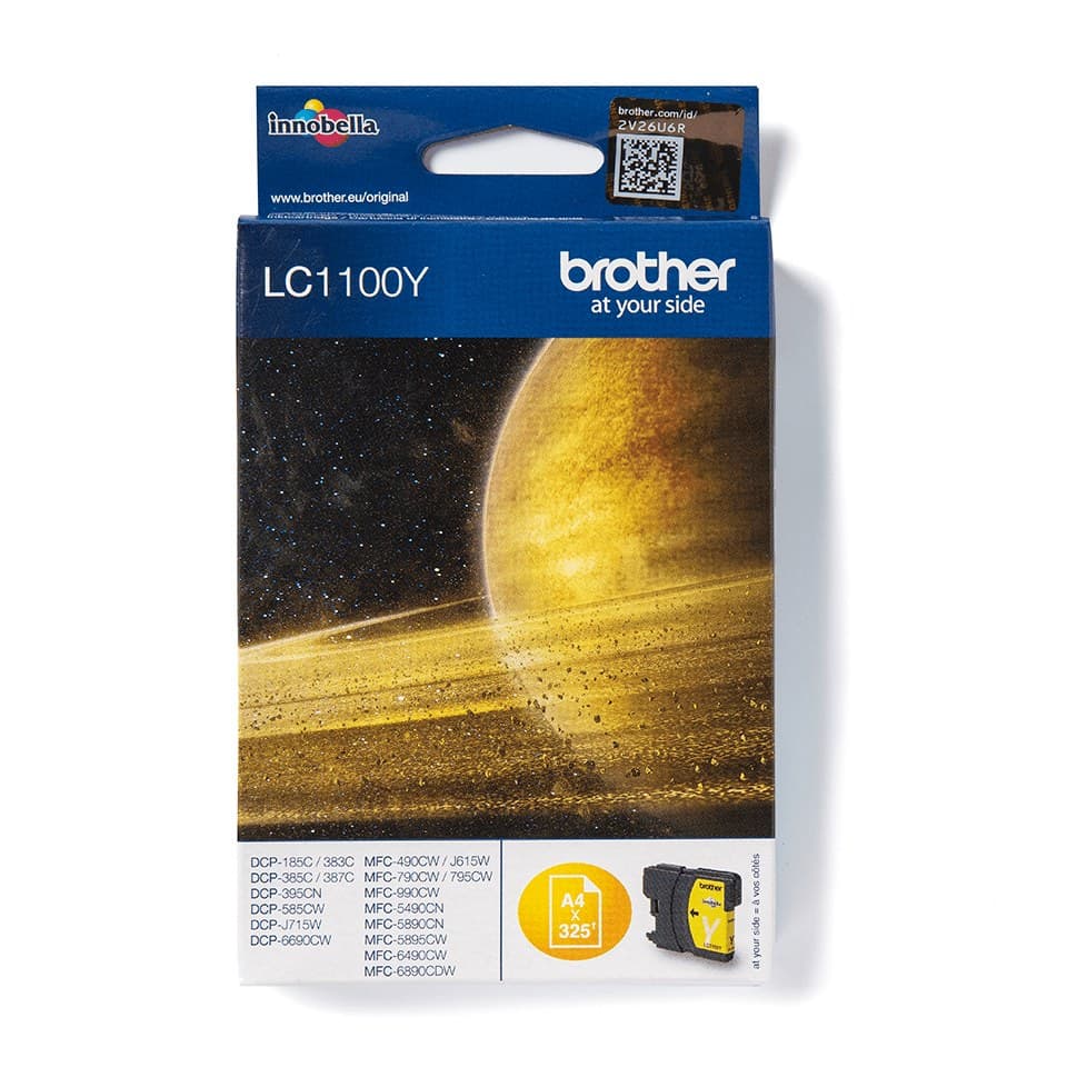 Brother LC1100Y ink cartridge 1 pc(s) Original Yellow - Image 1
