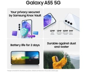 Samsung Galaxy A55 5G 128GB Ice Blue - Image 8