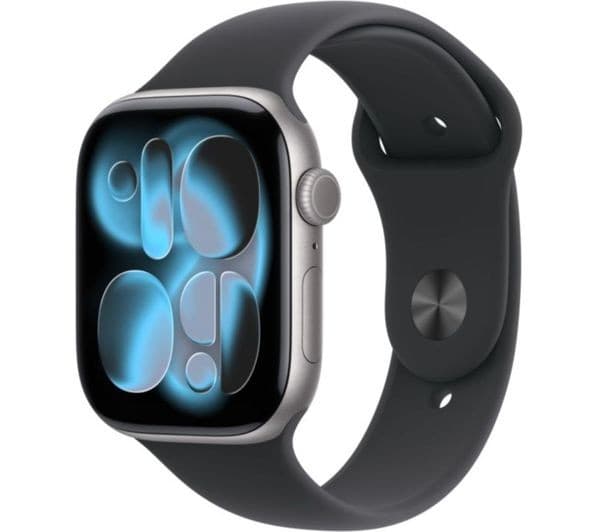 APPLE Watch Series 11 Cellular - 46 mm Space Grey Aluminium Case with Black Sport Band - M/L - Image 1