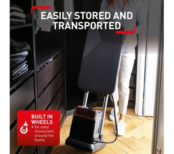 TEFAL IXEO Power QT2020 All-in-One Iron & Clothes Steamer - Black & Copper - Image 2