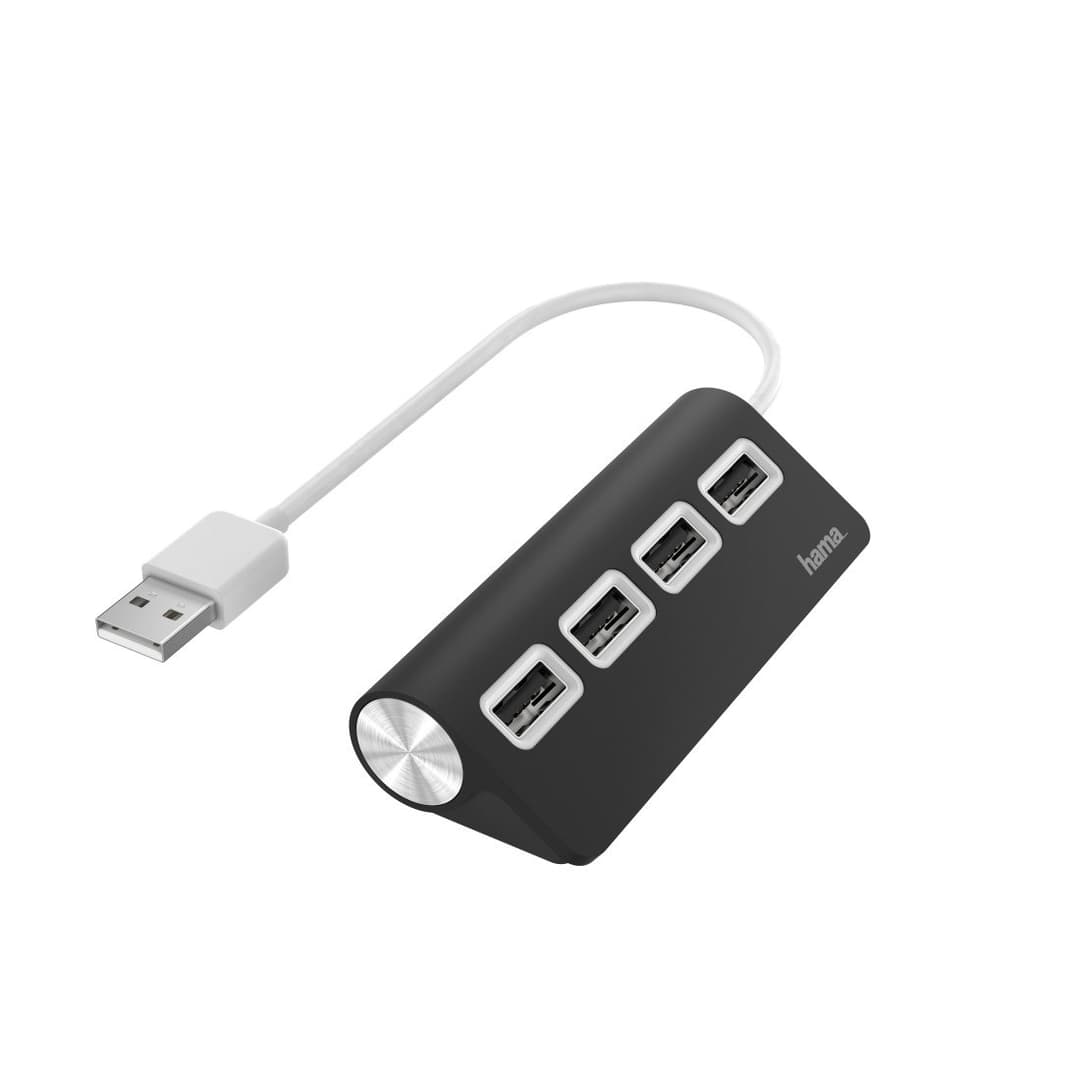 Hama 00200119 interface hub USB 2.0 480 Mbit/s Black - Image 1
