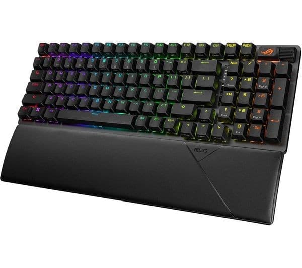ASUS ROG Strix Scope II 96 Wireless Mechanical RGB Gaming Keyboard, ROG NX Snow - Black - Image 6