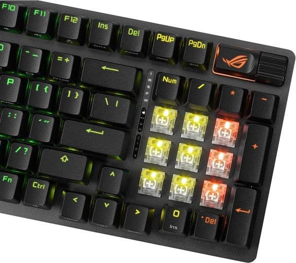 ASUS ROG Strix Scope II 96 Wireless Mechanical RGB Gaming Keyboard, ROG NX Snow - Black - Image 9