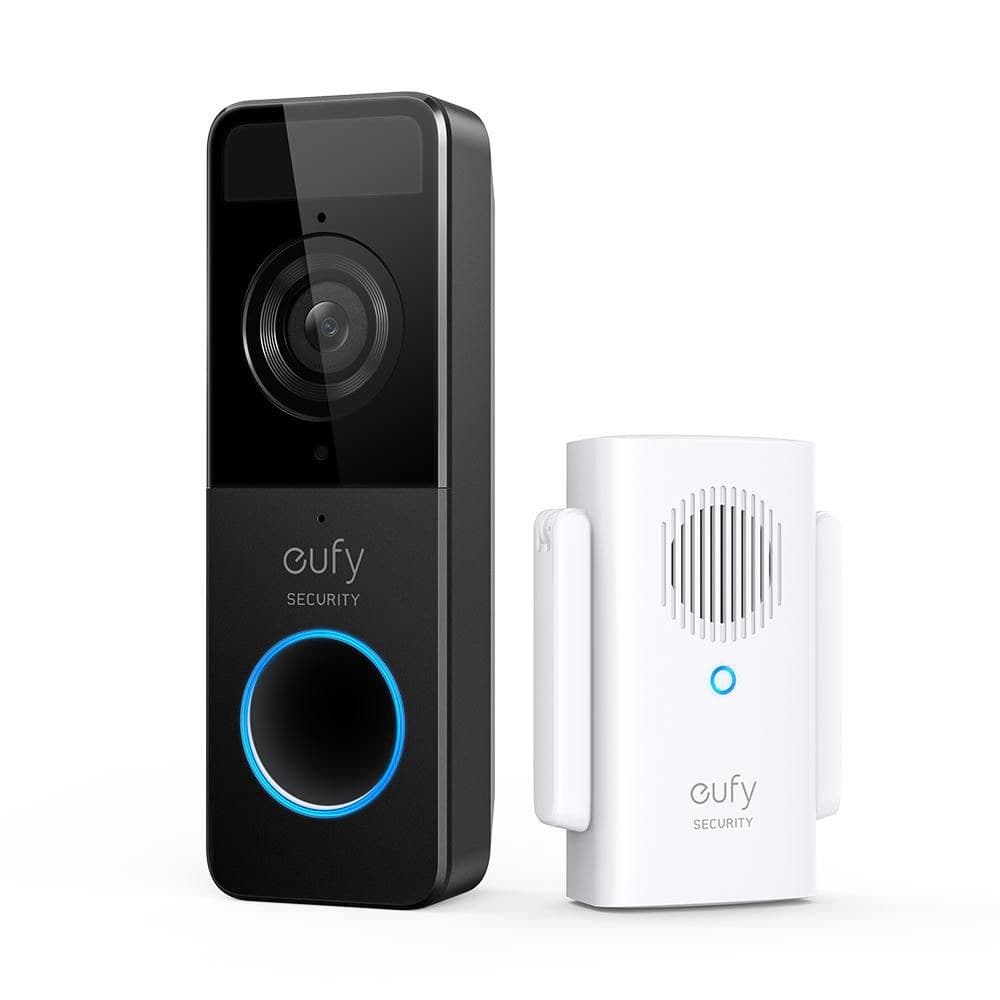 Anker eufy Security Video Doorbell C210 E8220311 1080p Battery Wi-Fi Doorbell Kit with Wireless Chime, Black
