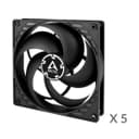 ARCTIC P14 140 mm Pressure-optimised PC Case Fan - Black, 5 Pack thumbnail 2