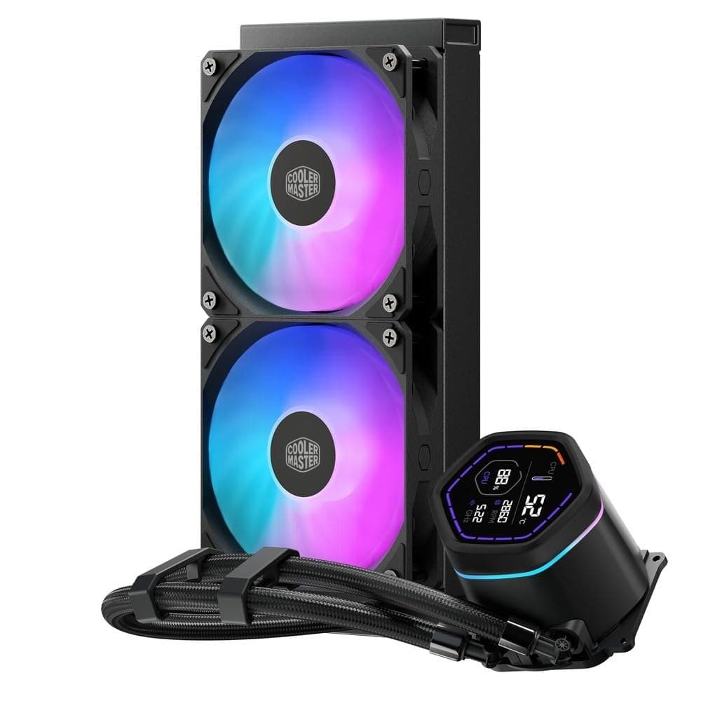 Cooler Master ML Core Nex Digital 240 Black 360 White ARGB Simple Water Cooling CPU Cooler Black White