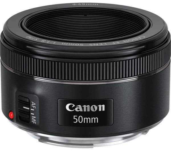 Canon EF 50mm f/1.8 STM Prime Lens for DSLR Cameras