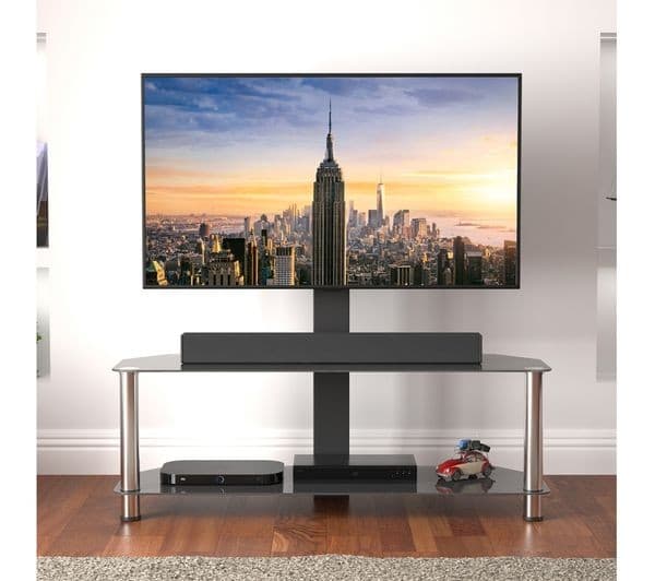 AVF TV Stand 1140mm 32-65" Black & Chrome - Image 2
