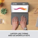 Logitech Combo Touch Keyboard Case with Trackpad for iPad 7th 8th and 9th Gen - Black thumbnail 3