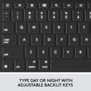 Logitech Combo Touch Keyboard Case with Trackpad for iPad 7th 8th and 9th Gen - Black thumbnail 4