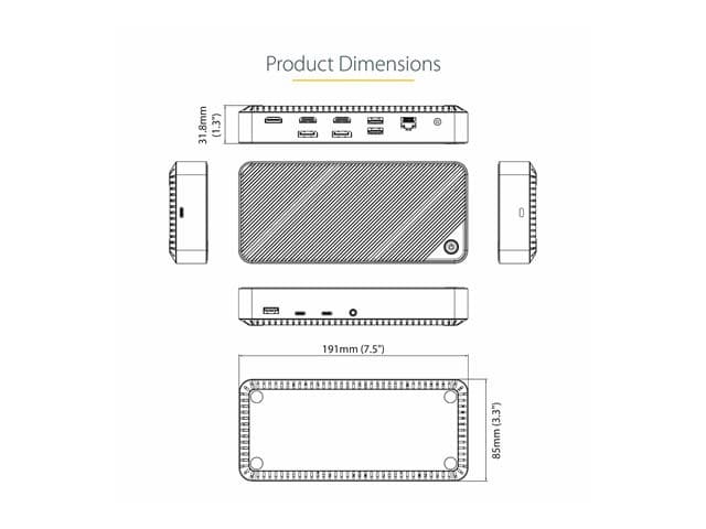 StarTech 116U-USBC-DOCK Docking Station Space Grey - Image 10