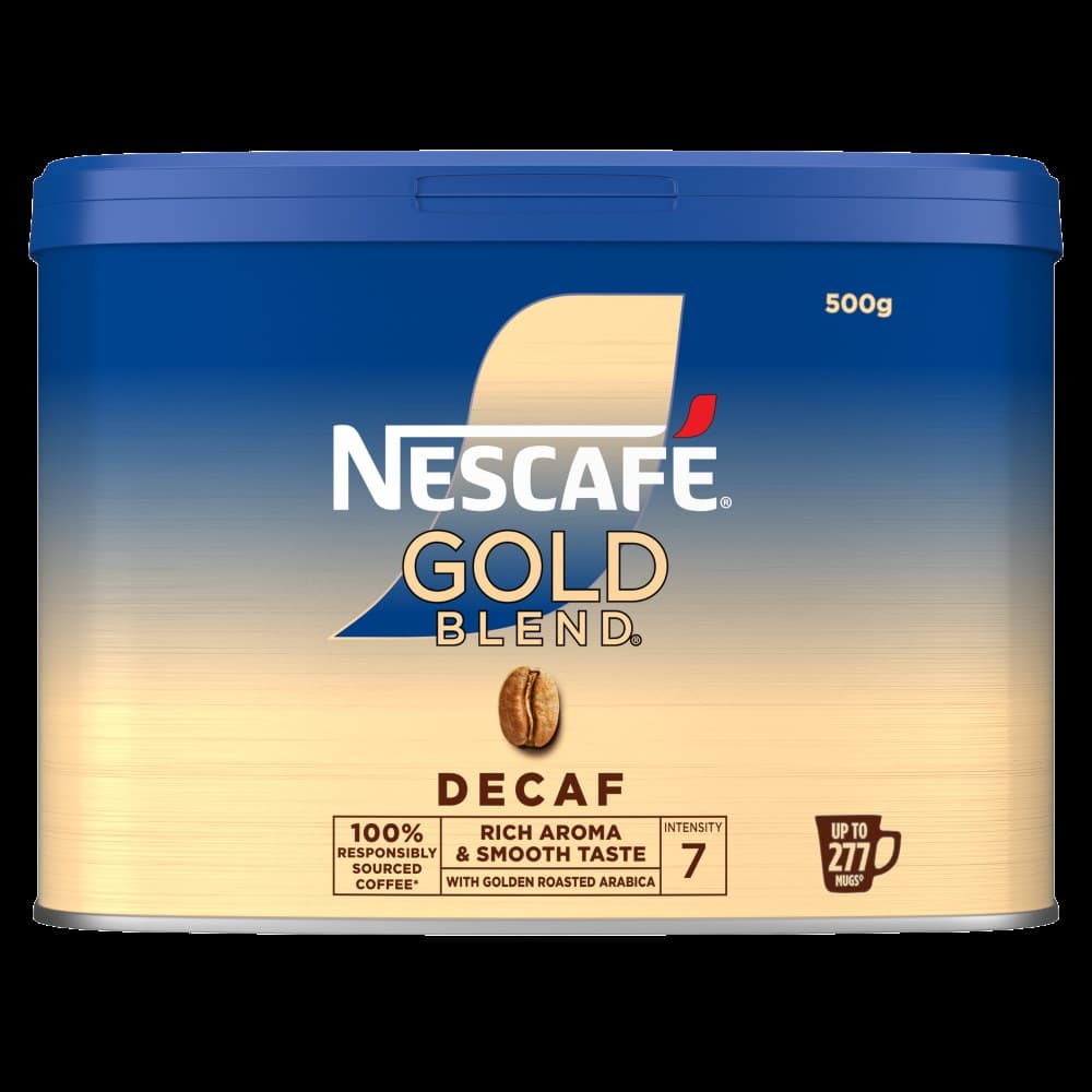 NESCAFE Gold Blend Decaf Coffee 500g Tin - Image 1