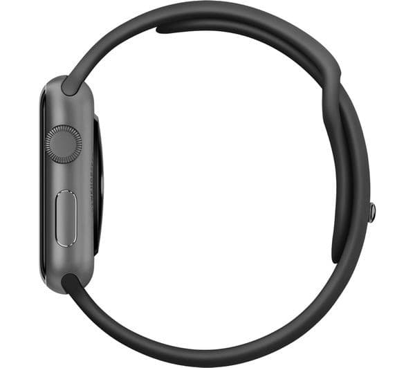 APPLE Watch 42 mm Sports Band - Space Grey & Black - Image 2