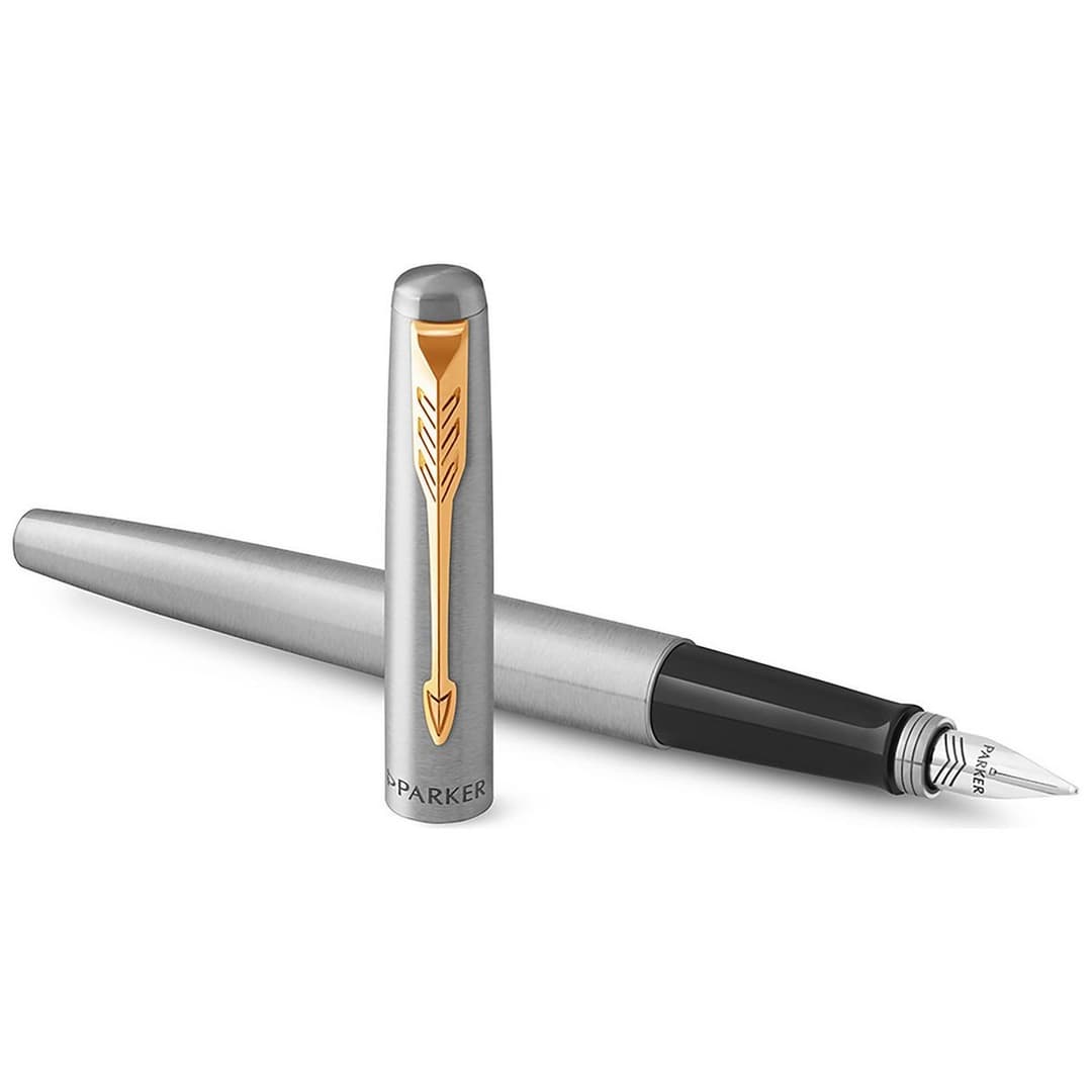 Parker Jotter Fountain Pen Gold Trim - Image 1