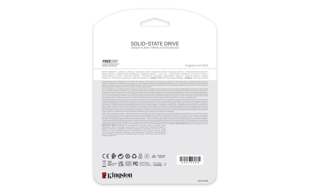 Kingston NV2 NVMe PCIe 4.0 Internal SSD 250GB M.2 2280 - Blue - Image 4