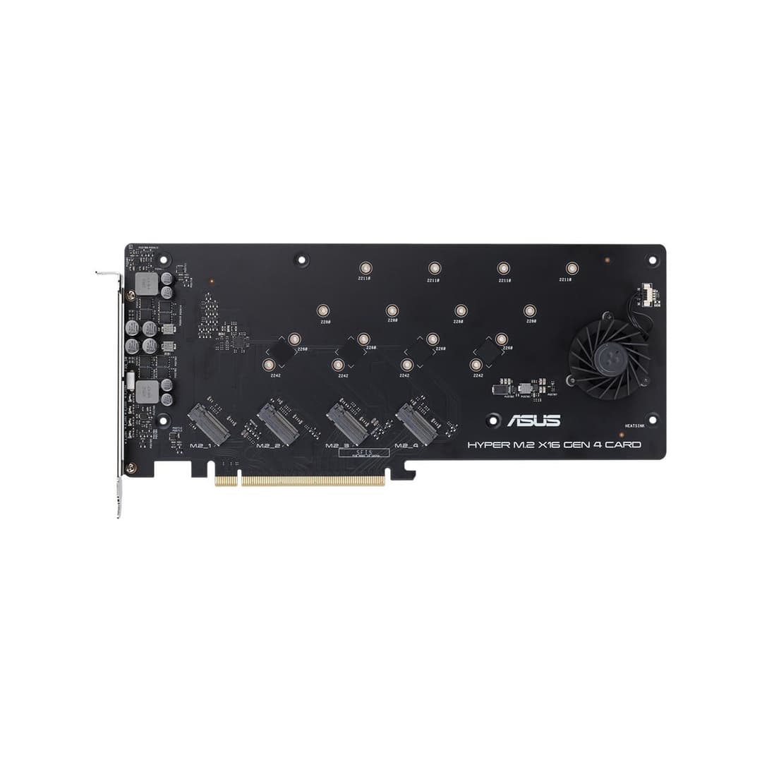 ASUS Hyper M.2 x16 Gen 4 NVMe Expansion Card with 4x M.2 Slots - Image 9