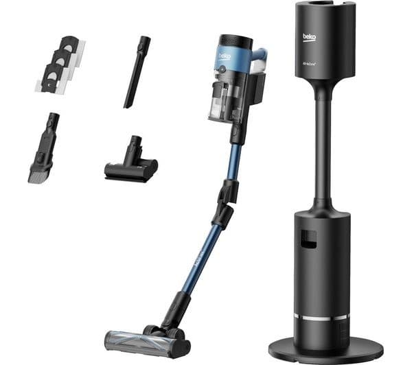 BEKO PowerClean PC7000 VRT96425VD Cordless Vacuum Cleaner with All-in-One Dust Station - Blue - Image 4