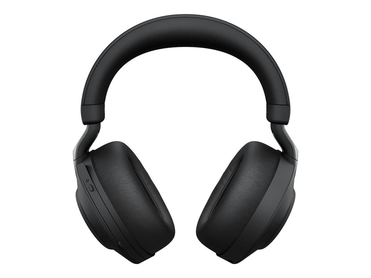 Jabra Evolve2 85 MS Stereo Wireless ANC Headset with Charging Stand - USB-C, Bluetooth, 3.5 mm Jack - Black