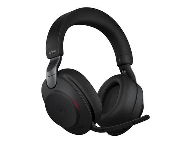 Jabra Evolve2 85 MS Stereo Wireless ANC Headset with Charging Stand - USB-C, Bluetooth, 3.5 mm Jack - Black - Image 6