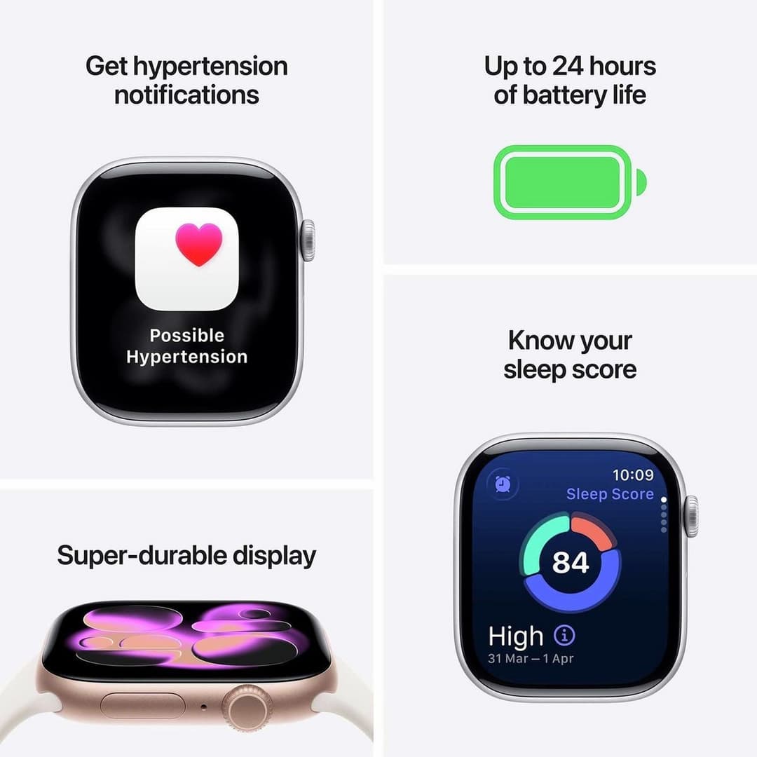 Apple Watch Series 11 GPS+Cell 42mm Light Blush S/M - Image 3