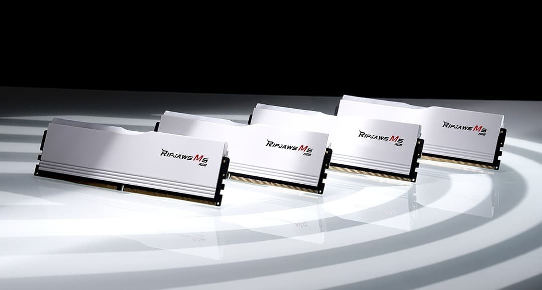 32GB G.Skill Ripjaws M5 RGB DDR5 5200MHz Dual Channel Kit (2x 16GB) CL40 1.10V White Edition - Image 5