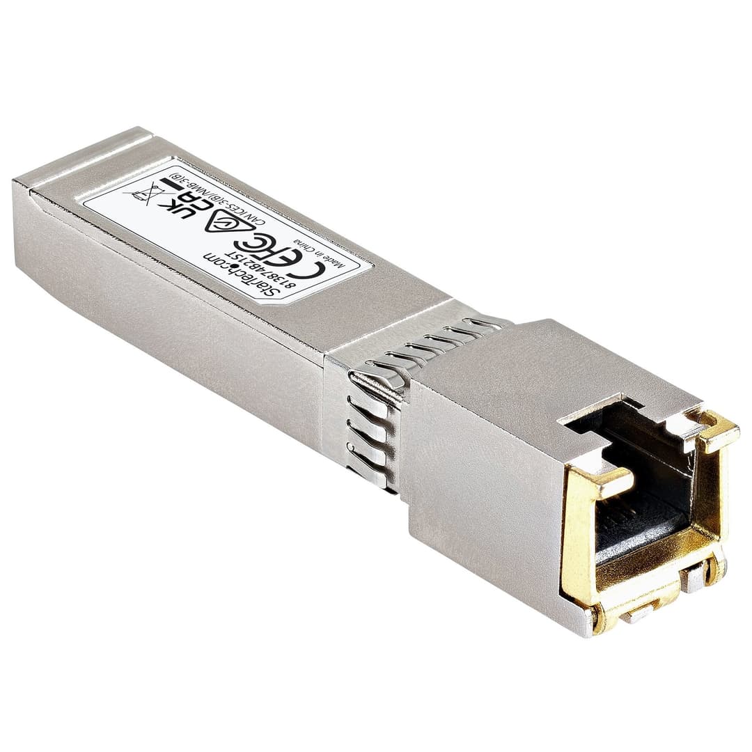 StarTech.com HPE 813874-B21 Compatible SFP+ Module - 10GBASE-T - SFP to RJ45 Cat6/Cat5e - 10GE Gigabit Ethernet SFP+ - RJ-45 30m - HPE BladeSystem, c-Class - Image 4