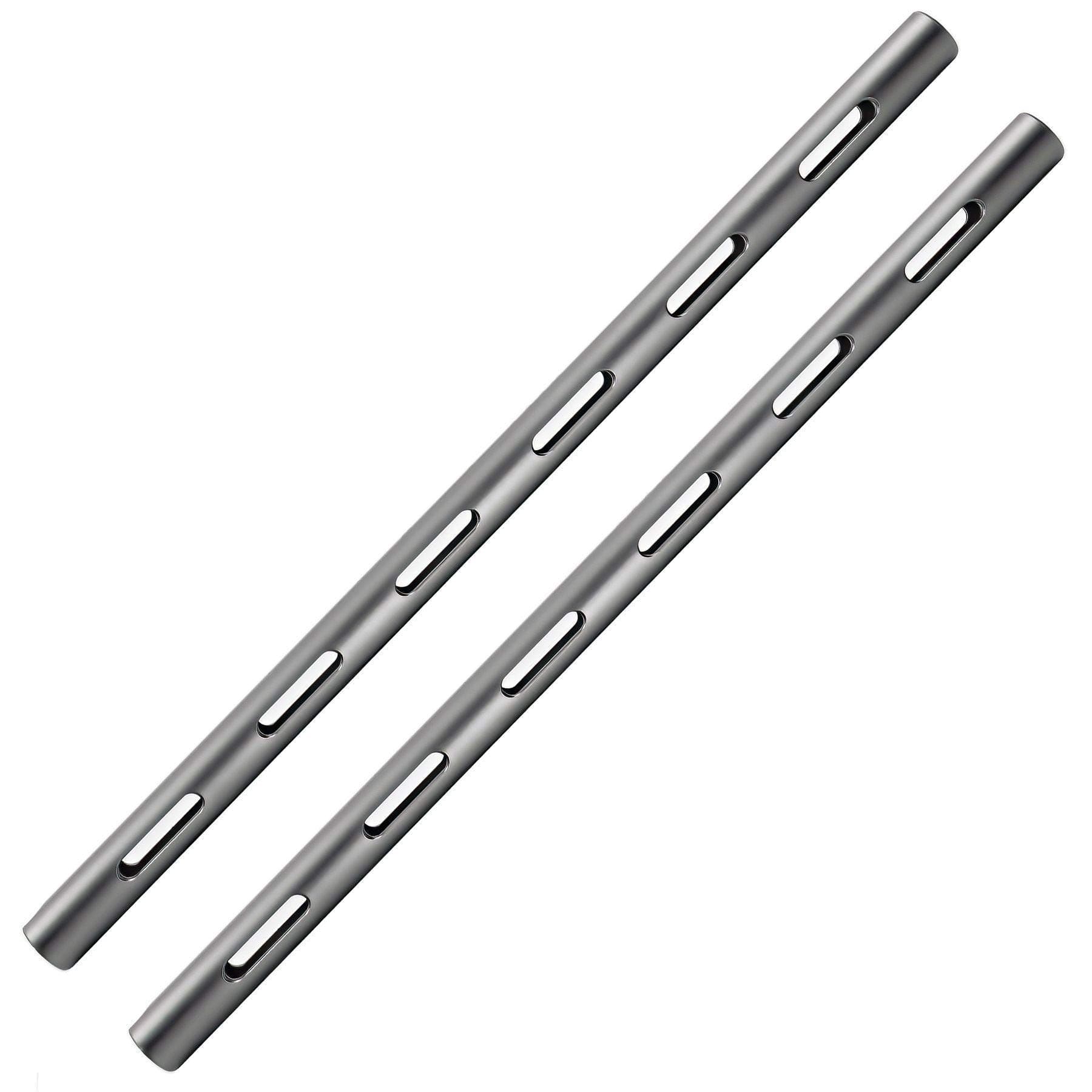 KONDOR BLUE 30 cm (12 Zoll) | 15 mm Raumgrau Luftfahrt-Aluminium PPSh Stangen (M12 Innengewinde) 30,5 cm (12 Zoll) (Paar)