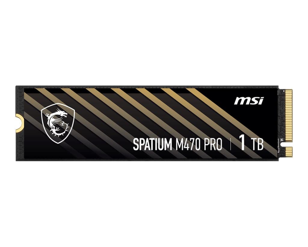 MSI Spatium M470 PRO PCIe 4.0 NVMe M.2 1TB PCI Express 4.0 3D NAND - Image 1