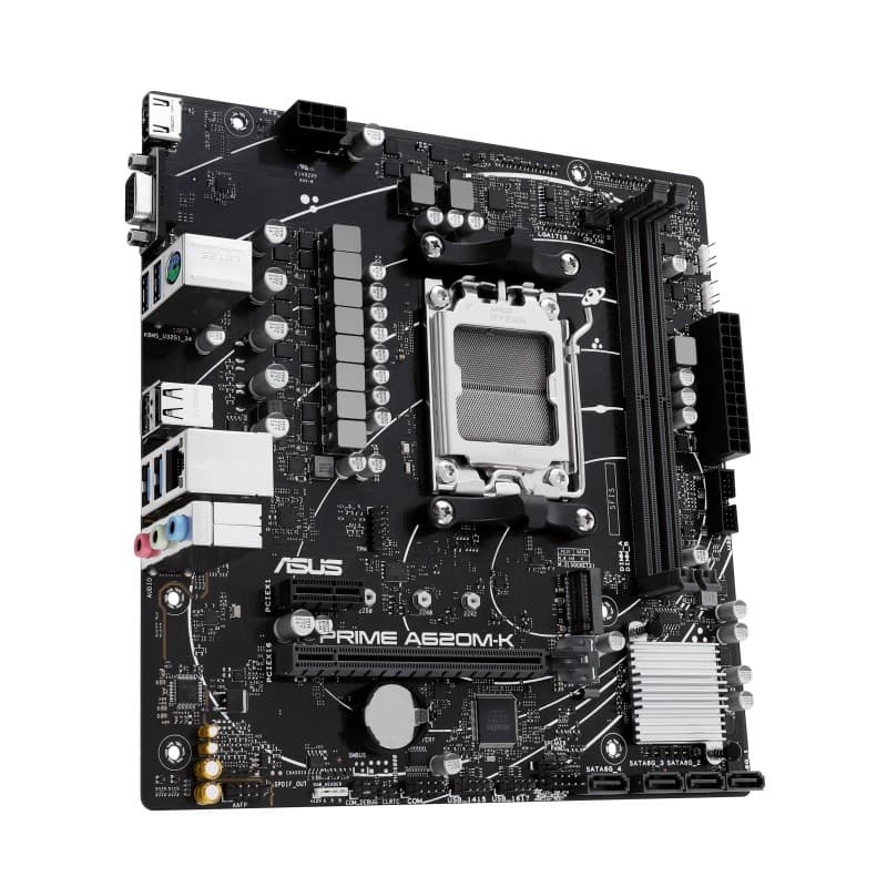 ASUS PRIME A620M-K AMD A620 Socket AM5 micro ATX Motherboard - 90MB1F40-M0EAY0 - Image 4