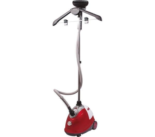 QUEST 42320 Clothes Steamer - Red, White & Silver - Image 2