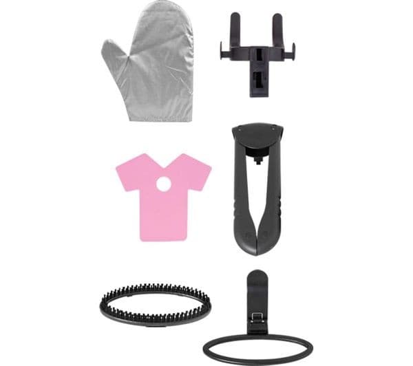 QUEST 42320 Clothes Steamer - Red, White & Silver - Image 3