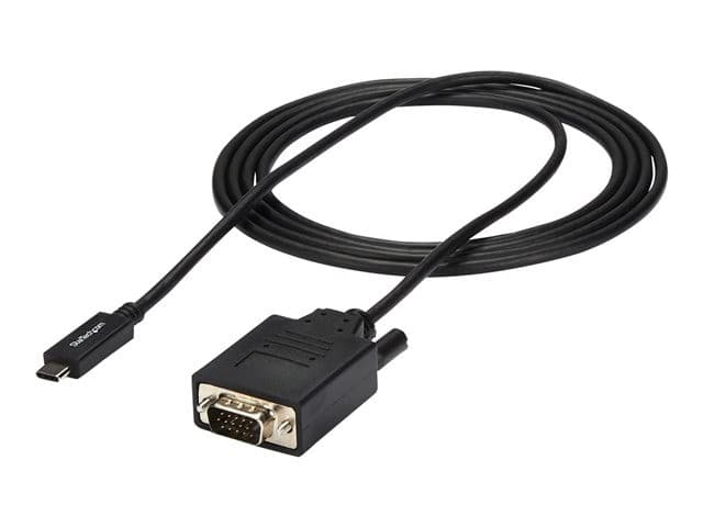 StarTech CDP2VGAMM2MB USB-C to VGA Cable Black - Image 3